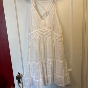 American Eagle White Cotton Mini Dress